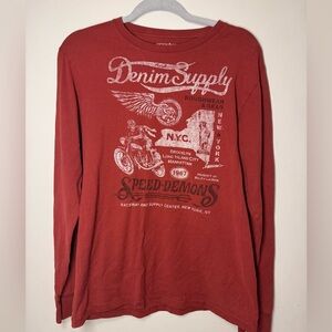 Denim & Supply Ralph Lauren ‘SPEED DEMONS’ Long Sleeve Tee